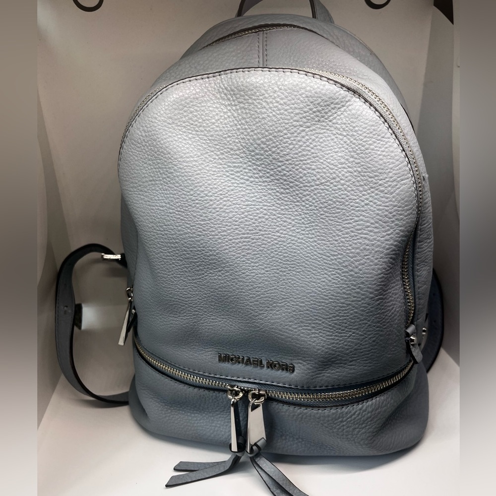 Baby blue Michael Kors backpack